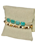 Stones and Macramé Bracelet Set
