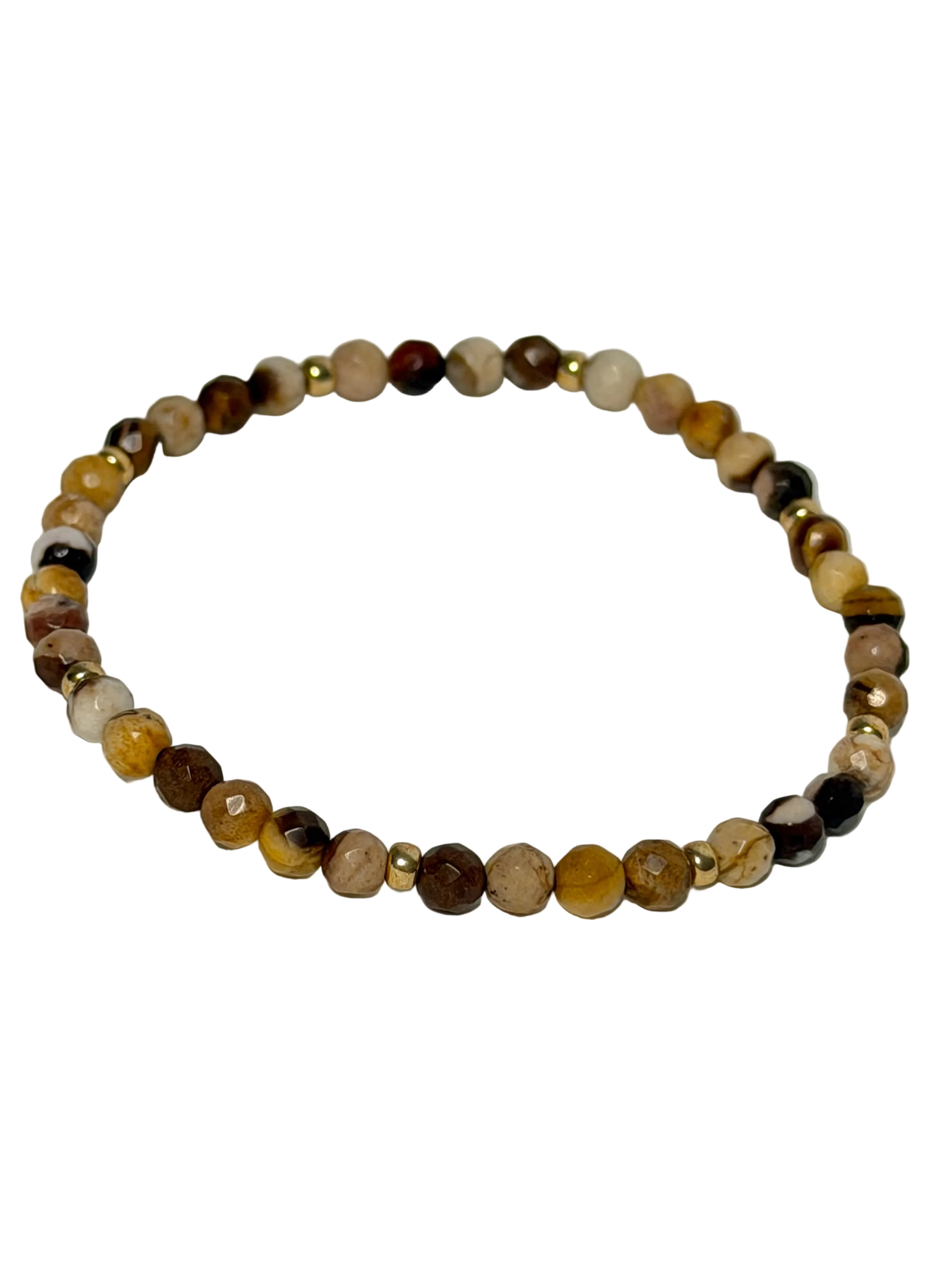 Stones and Macramé Bracelet Set