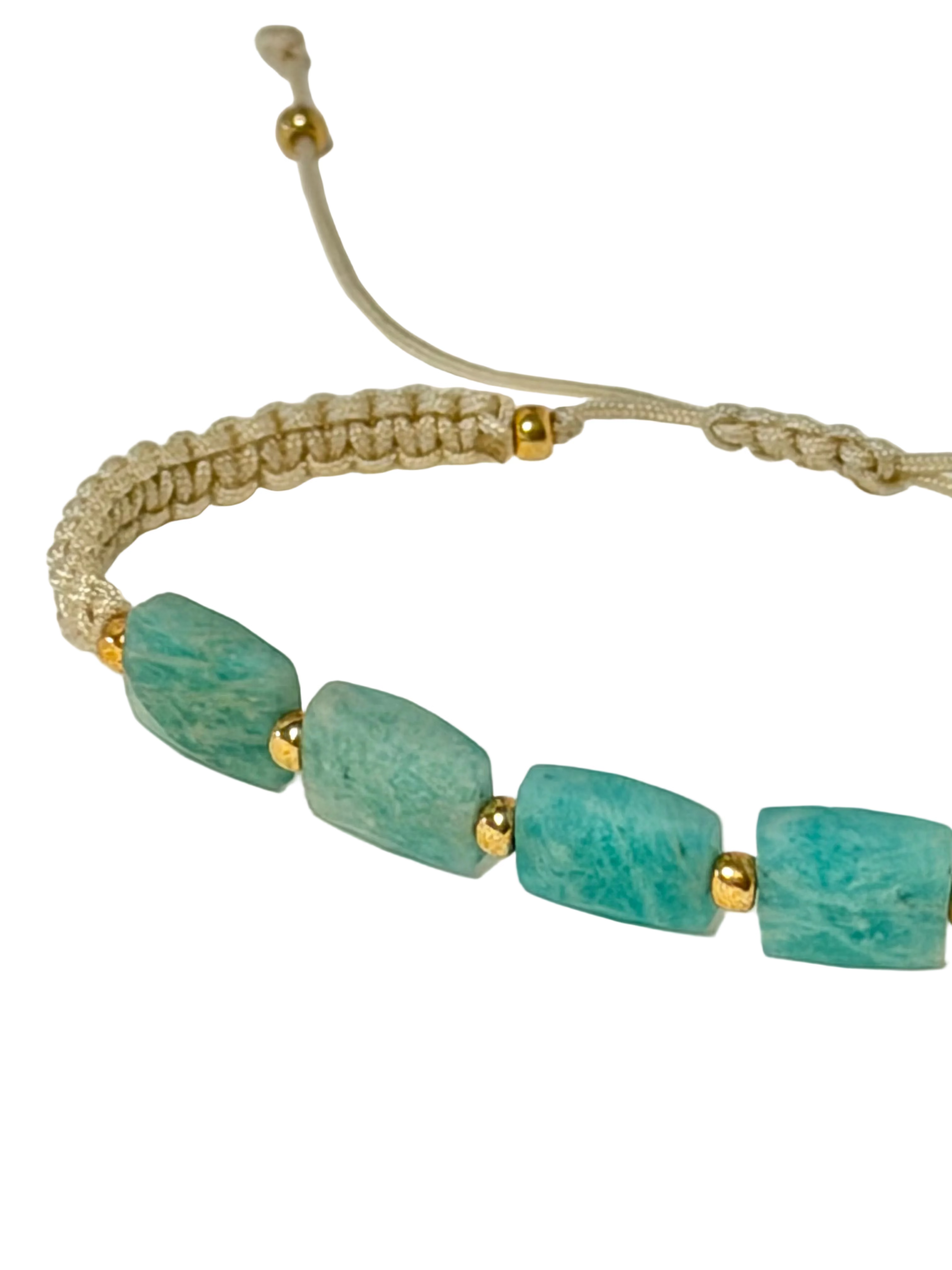Stones and Macramé Bracelet Set